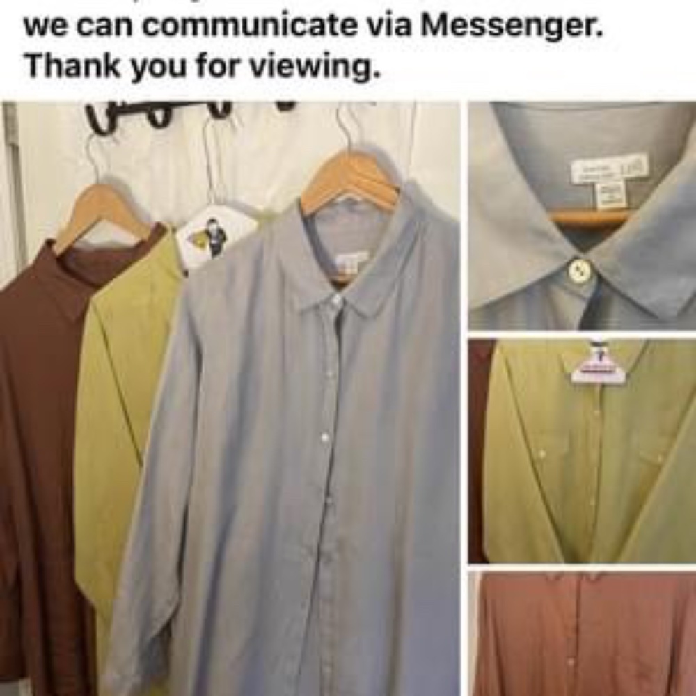 JJILL size 3 LINEN SHIRTS Selling separately.